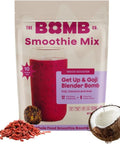 The Bomb Co. Blender Bomb, Peanut Butter Blast, Superfood Smoothie Mix with Chia Seeds, Hemp Seeds, Peanuts, & Amino Acids for Antioxidants, Gluten Free, High Fiber, 10 Servings