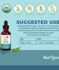 Maryruth'S Kids Focus & Attention Drops Usda Organic Drops Ginkgo Biloba Rhodiola Root & Licorice Root Adaptogenic Calm Vegan Non-Gmo Gluten Free 30 Servings