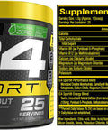 C4 Sport Pre Workout Powder - Pre Workout Energy with 3g Creatine Monohydrate + 135mg Caffeine and Beta-Alanine Performance Blend - NSF Certified for Sport | 25 Servings