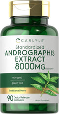 Carlyle Andrographis Paniculata Capsules | 8000 mg | 90 Count | Non-GMO & Gluten Supplement