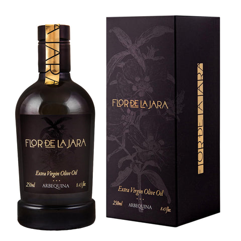 FLOR DE LA JARA Premium Extra Virgin Olive Oil from Spain, First Cold Pressed, Polyphenol-Rich, Monovarietal Picual, Hand-Harvested Olives, Family-Owned Grove, Low acidity (0,1%), 16.9 fl oz (500ml)