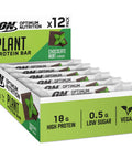 Optimum Nutrition Plant Protein Bars Chocolate Mint Flavour 12 X 60G