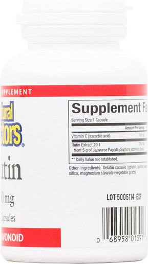 Natural Factors Rutin 250mg A Citrus Bioflavinoid 90 Capsules