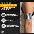 Skin Grip Adhesive Patches for Libre 2 CGM Classic Pack Waterproof & Sweatproof Adhesive for 10-14 Days Pre-Cut Adhesive Medical Tape Continuous Glucose Monitor