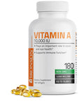 Bronson Vitamin A 10,000 IU Premium Non-GMO Formula Supports Healthy Vision & Immune System and Healthy Growth & Reproduction, 180 Softgels