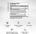 Codeage Multi Collagen Protein + Organic Raw Greens Superfood Capsules Supplement 21 Fruits & Veggies Grass-Fed Hydrolyzed Collagen Peptides 5 Types All-in-One 180 Count