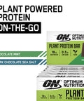 Optimum Nutrition Plant Protein Bars Chocolate Mint Flavour 12 X 60G