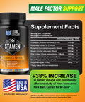 Healing Effectory Stamen Male Vitality Supplement, Male Fertility Support, Male Stamina, Motility, Strength, Conceive, Preconception Supplement 30 Day (60Ct) All Natural