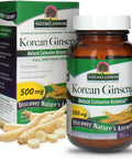 Nature'S Answer Korean Ginseng 500mg 50-Capsules | Supports Focus & Memory | Vegan Gluten- Non-GMO & Kosher | Single Count