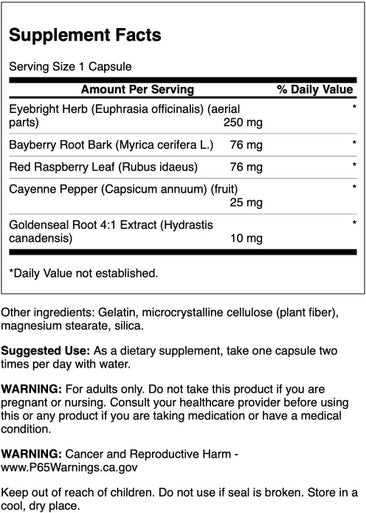 Swanson Herbal Eyebright Combination 100 Capsules