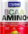 USN Supplements BCAA Amino + Supplement, Fruit Punch, 11.60 OZ