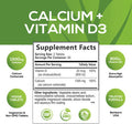 Calcium Carbonate with Vitamin D, Supports Immune Health & Bone Health, 1300mg Calcium & 800 IU Vitamin D3, Fast Absorption, Gluten Free, Supplement for Women & Men by Natures Nutrition - 180 Tablets