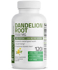 Bronson Dandelion Root 1500 MG High Potency, Supports Overall Good Health & Well-Being, Traditional Diuretic Herb - Non-GMO, 120 Vegetarian Capsules