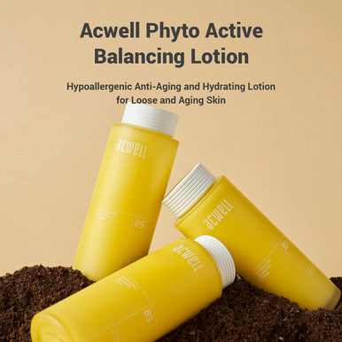 ACWELL Phyto Active Balancing Face Lotion for AntiAging and Hydrating 4.7 fl.oz. Oil and Moisture Balance Skin Soothing Formula with Amino Acid and BetaGlucan to Maintain Skin Texture