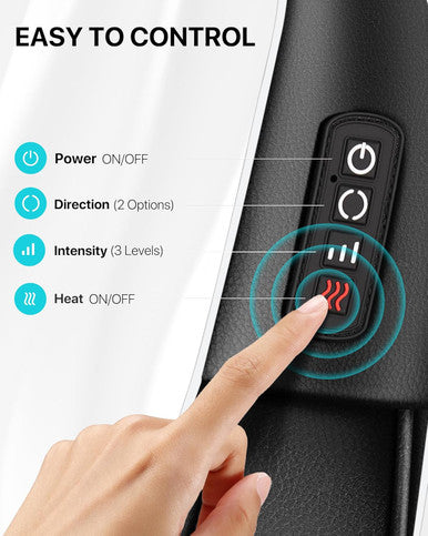 Alljoy Shiatsu Back And Neck Massager With Heat, Deep Tissue 3D Kneading Massage Pillow For Shoulder, Legs, Foot, And Body, Relax Gifts For Women Men Mom Dad