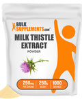 BulkSupplements Milk Thistle Extract Powder - Liver Support Supplement - Silymarin Milk Thistle - Milk Thistle for Dogs - Liver Supplement (250 Grams - 8.8 oz)