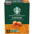 Starbucks K-Cup Coffee Pods, Caramel Naturally Flavored Coffee For Keurig Brewers, 100% Arabica, 1 Box (22 Pods)