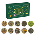 Vahdam Assorted Green Tea Loose Leaf Tea Sampler (10 Flavours 50+ Servings) Exotic Green Tea Blends from Himalayas with 100% Natural Ingredients | Loose Tea Set