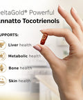 Sunergetic Premium Annatto Tocotrienol Supplement ÃƒÂ¢Ã¢â€šÂ¬Ã¢â‚¬Å“ with DeltaGold ÃƒÂ¢Ã¢â€šÂ¬Ã¢â‚¬Å“ Tocotrienols Vitamin E 300 mg ÃƒÂ¢Ã¢â€šÂ¬Ã¢â‚¬Å“ Supports Liver Immune & Heart Health - Delta + Gamma Tocotrienols (30 Liquid Capsules)