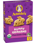 Annie's Organic Friends Bunny Grahams, Chocolate Chip, Chocolate, and Honey Baked Graham Snacks, 11.25 oz