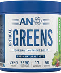 Applied Nutrition Critical Greens Powder - Boost your Immune System with 17 Vital Superfood Nutrients, Zero Fillers, Fresh Natural Super Greens Taste, Vegan Friendly 250g - 50 Servings