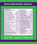 Paradise Herbs Earth's BlendAÃƒâ€šÃ‚Â® Organic Superfood Multivitaman with Iron Antioxidants Probiotics Adaptogens Vitamins A, B, C, D, K2 120 Vegetarian Capsules