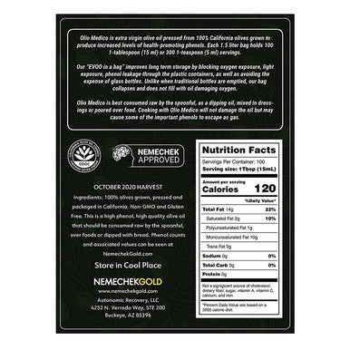 Nemechek Gold Extra Virgin Olive Oil 1.5 liters
