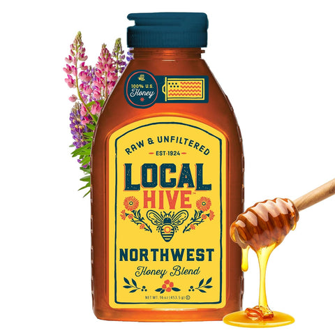 Local Hive Clover Raw & Unfiltered ÃƒÂ¢Ã¢â€šÂ¬Ã¢â‚¬Å“ 16 oz | 100% Pure U.S. Honey | Natural Sweetener Sourced from American Bees & Beekeepers | Premium Clover Flavor | Ideal for Tea, Baking & Cooking
