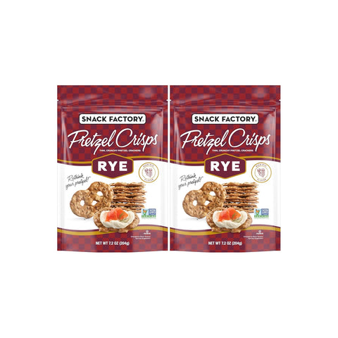 Snack Factory Pretzel Crisps Sea Salt & Cracked Pepper 7.2 Oz