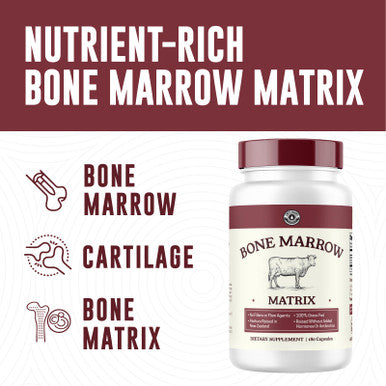 Left Coast Performance Bovine Bone Marrow Supplement - 100% Grass Fed and Pasture Raised in New Zealand- Freeze Dried 3rd Party Lab Tested Non GMO No Fillers Supports Collagen Joint Bone & Immune Health- 180 Capsules