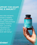 BioEmblem Magnesium Glycinate with Zinc 300mg Chelated Magnesium Supplement High Absorption Vegan NonGMO 2in1 Complex Immune Support Muscles Nerves 90 Capsules