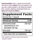 Nature's Way Olive Leaf, Premium Extract Supplement, 250 mg per serving, 60 Capsules