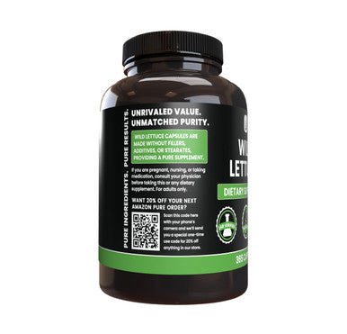 PURE ORIGINAL INGREDIENTS Wild Lettuce (365 Capsules) No Magnesium Or Rice Fillers, Always Pure, Lab Verified