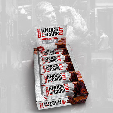 Rich Piana 5% Nutrition Knock The Carb Out Keto"KTCO" Bars, High Protein Cookie Snack, 2 Grams Net , Keto-Friendly Meal Replacement with Fiber, Egg Whites, 10 Count (Chocolate Brownie Bar)