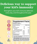 Kids Elderberry Gummies With Zinc And Vitamin C - Delicious Sambucus Black Elderberry Gummies For Kids Immune Support - Daily Kids Immunity Support Gummies Vegan Non-Gmo Gluten And Gelatin Free