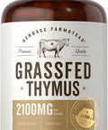 Carlyle Grass Fed Beef Thymus Bovine Supplement | 4200mg | 200 Capsules | Pasture Raised Non-GMO Gluten | by Herbage Farmstead