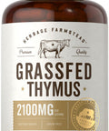 Grass Fed Beef Thymus Supplement | 4200Mg | 200 Capsules | Pasture Raised, Non-Gmo, Gluten Free | By Herbage Farmstead