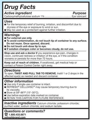 Refresh Celluvisc Lubricant Eye Drops Single-Use Containers 30 ct By A&Z Pharmaceutical