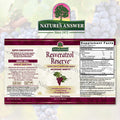 Nature'S Answer Alcohol- Resveratrol Reserve 5oz Concentrated Liquid | Packed with Antioxidants | Promotes Overall Well-Being | Immune System Support | Single Count