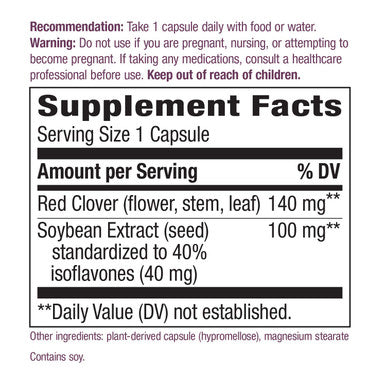 Nature's Way Soy Isoflavones 100 mg of Extract per serving 60 Capsules