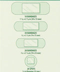 Curad Sheer Adhesive Bandages 4-Sided Seal Assorted Sizes Advanced Wound Care 80 Count Pack of 4
