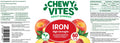 Chewy Vites Adult High Strength Iron 60 Vitamin Gummies 14mg Ferrous Fumerate Iron Gummies with Vitamin C 2 Months Supply Real Fruit Juice Vegan Peach Flavour