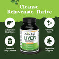 Natures Craft Milk Thistle Liver Detox Pills - Liver Support Supplement with Milk Thistle Dandelion Root Artichoke Extract - Liver Detox Supplement with Milk Thistle Liver Cleanse Detox