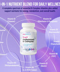 Methylated BComplex Vitamins Complete Bioactive Methyl BVitamins B12 B6 B9 5MTHF for Energy Heart Brain and Methylation Women Men Bio Active Nutrients MTHFR Multivitamins Support