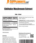 BulkSupplements Shiitake Mushroom Extract Powder - Mushroom Powder for Cooking - Mushroom Supplements - Brain Supplement - Shiitake Mushrooms (250 Grams - 8.8 oz)