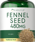 Carlyle Fennel Seed 480mg | 200 Capsules | Herbal Supplement | Non-GMO