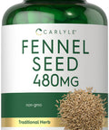 Carlyle Fennel Seed 480mg | 200 Capsules | Herbal Supplement | Non-GMO