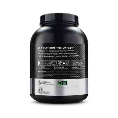 Optimum Nutrition Platinum Hydrowhey Protein Powder, 100% Hydrolyzed Whey Isolate Powder, Flavor: Velocity Vanilla, 3.5 Pounds