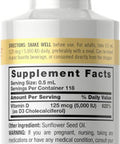 Carlyle Liquid Vitamin D3 | 5000 IU (125 mcg) | 2 oz | Vegetarian Non-GMO and Gluten Supplement | Vitamin D Liquid Drops for Adults