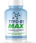 Maxlife Naturals TTFD - B1 Max - Thiamine Vitamin B1 TTFD - 100mg - (Thiamine Tetrahydrofurfuryl Disulfide) Thiamine MAX 60 Capsules by MaxLife Naturals.